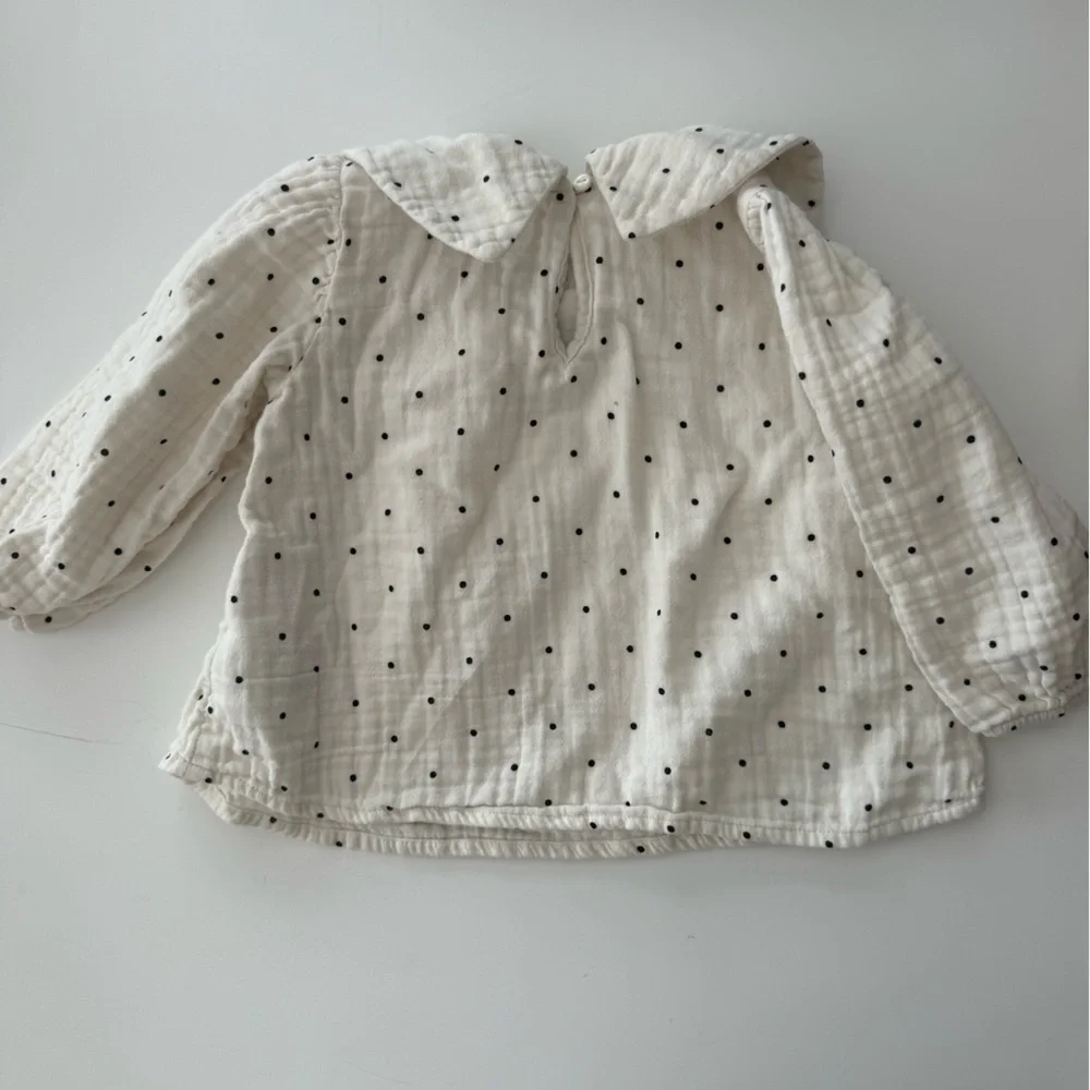 H&M 18M Polka Dot Cream Kids Shirt​